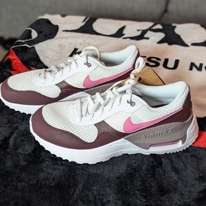 Nike Women’s White Pink Burgundy Air Max Sneakers